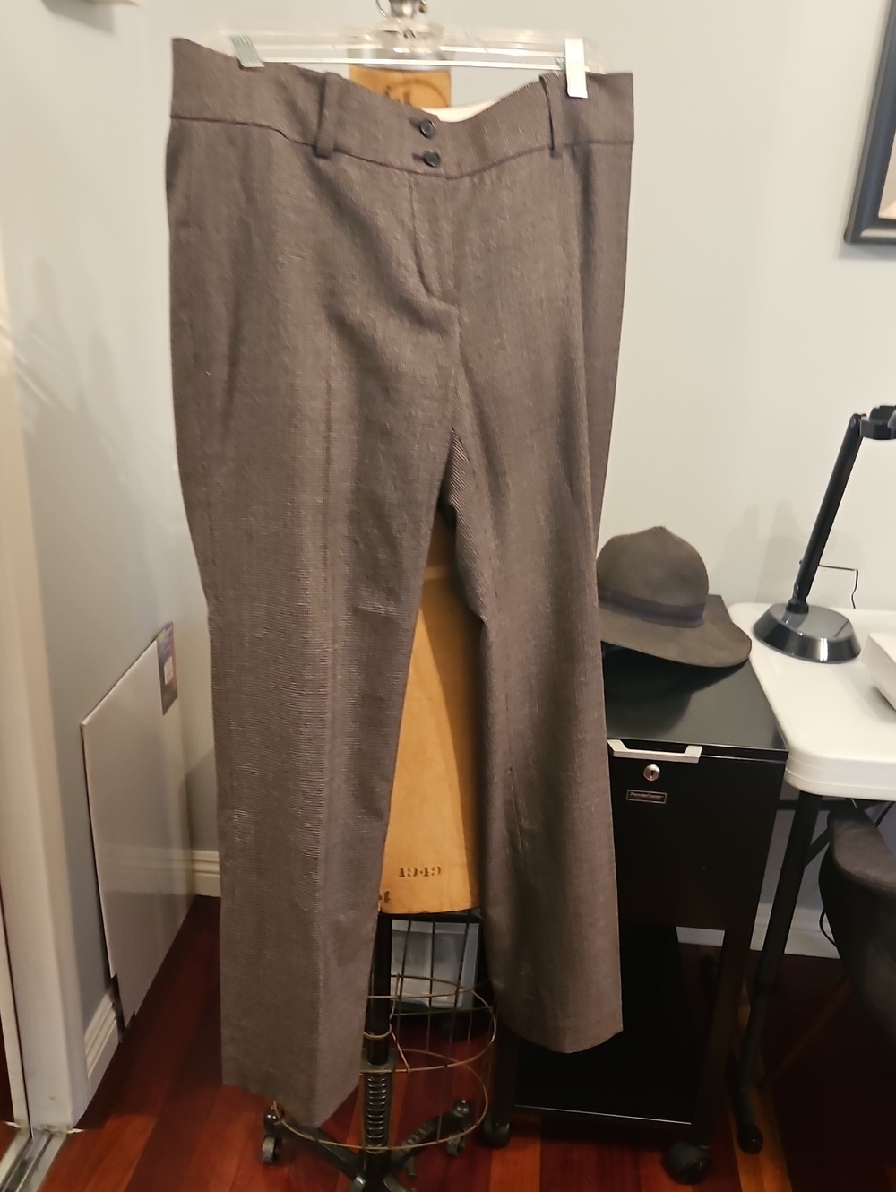 Ann Taylor Brown Tweed Womens Dress Pants